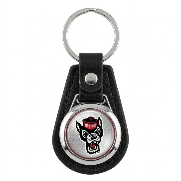 Leather Keytag Wolfhead